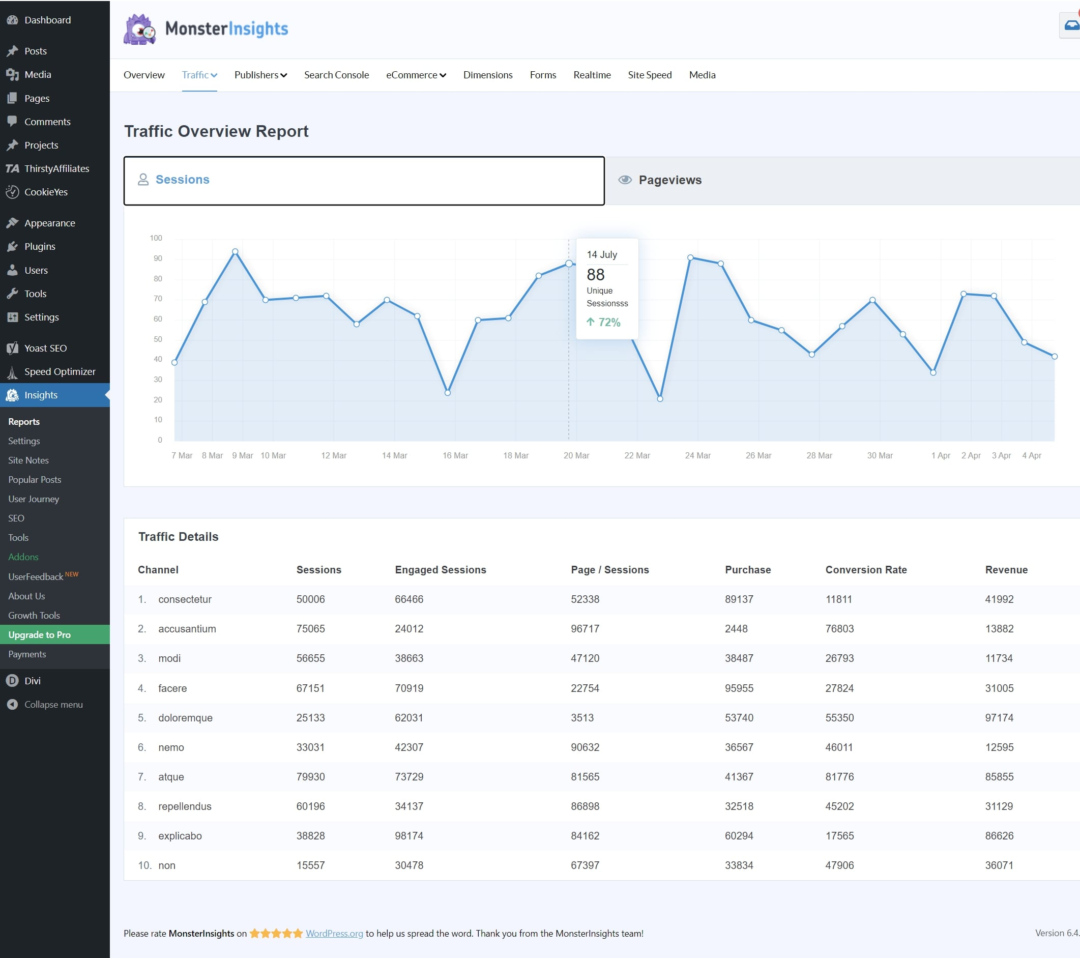 A professional from Alkali configuring MonsterInsights for a client’s WordPress website.