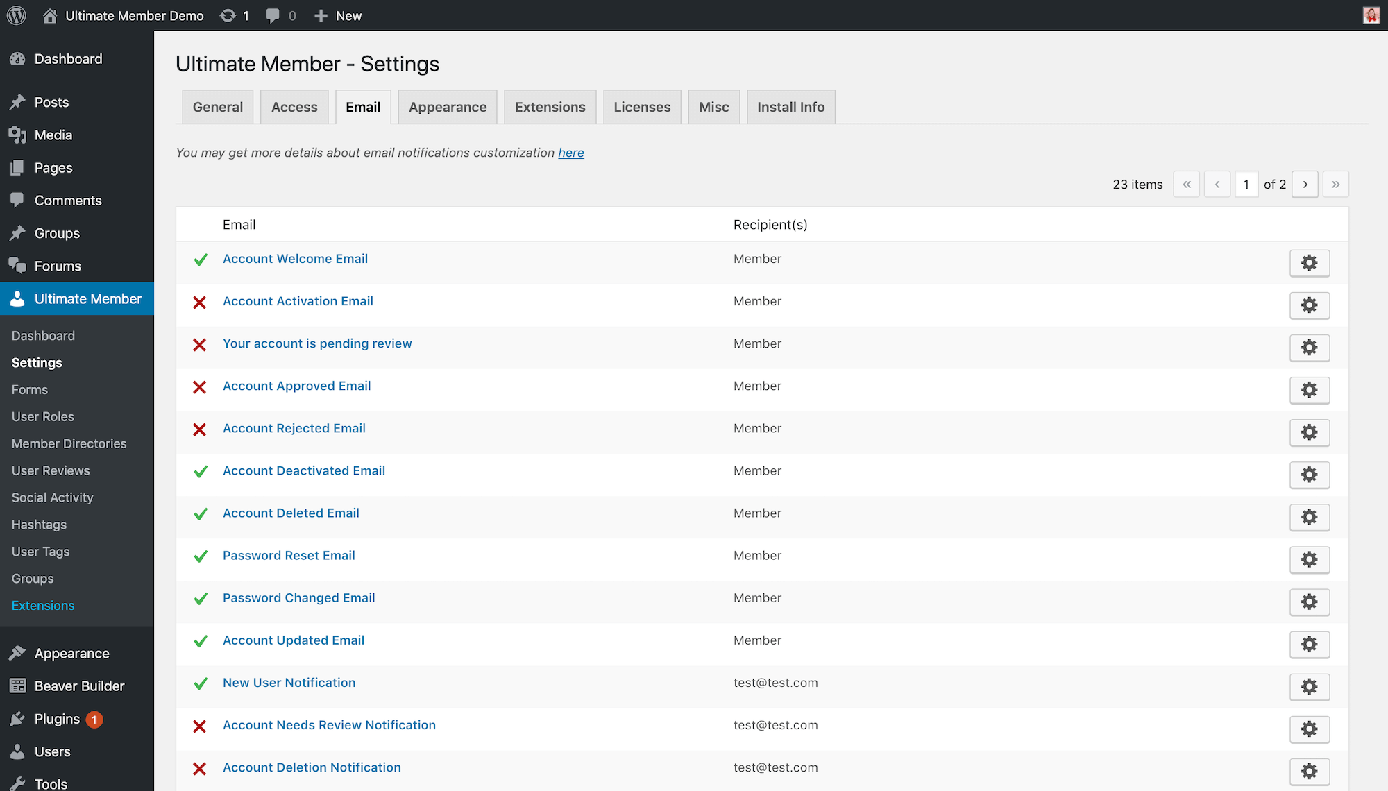 Displaying various user profiles and community features created with Ultimate Member on a WordPress site.