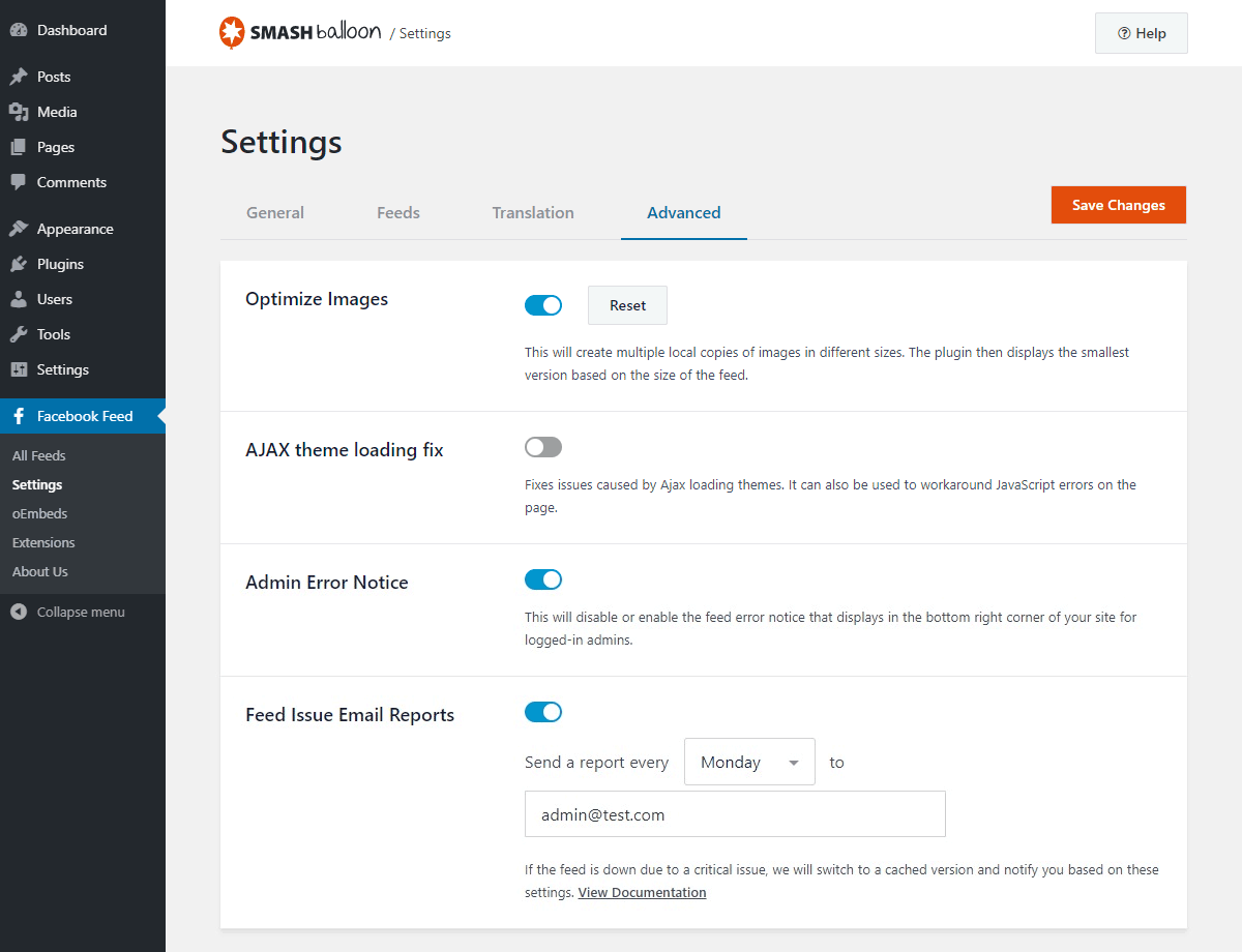Alt Text: Alkali team member optimizing Smash Balloon settings on a client’s WordPress site.