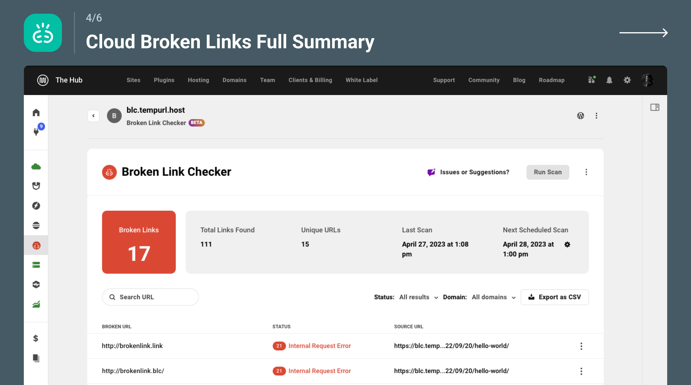 Alkali team member optimizing Broken Link Checker settings on a client’s WordPress site.